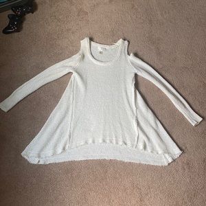 Cream over sized sweater only one once